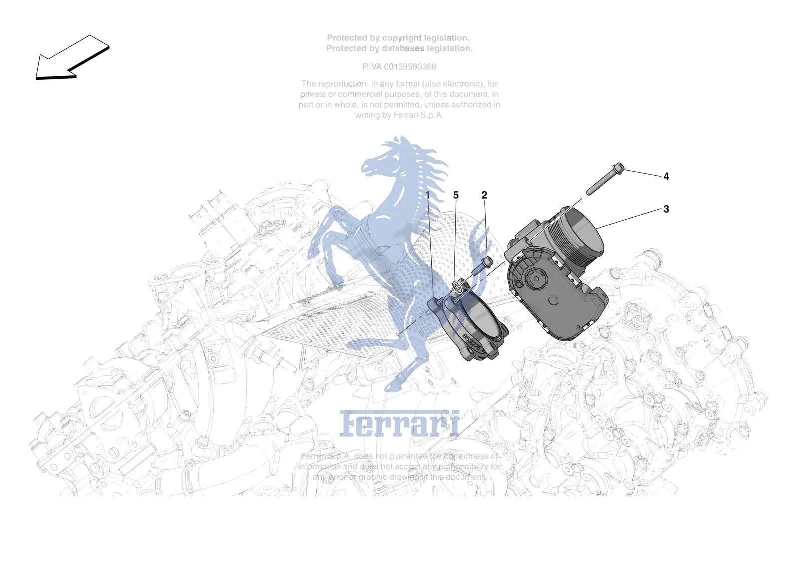 Ferrari SF90 XX Spider [ENGINE] - B.15 - INJECTION CONTROL exploded diagram