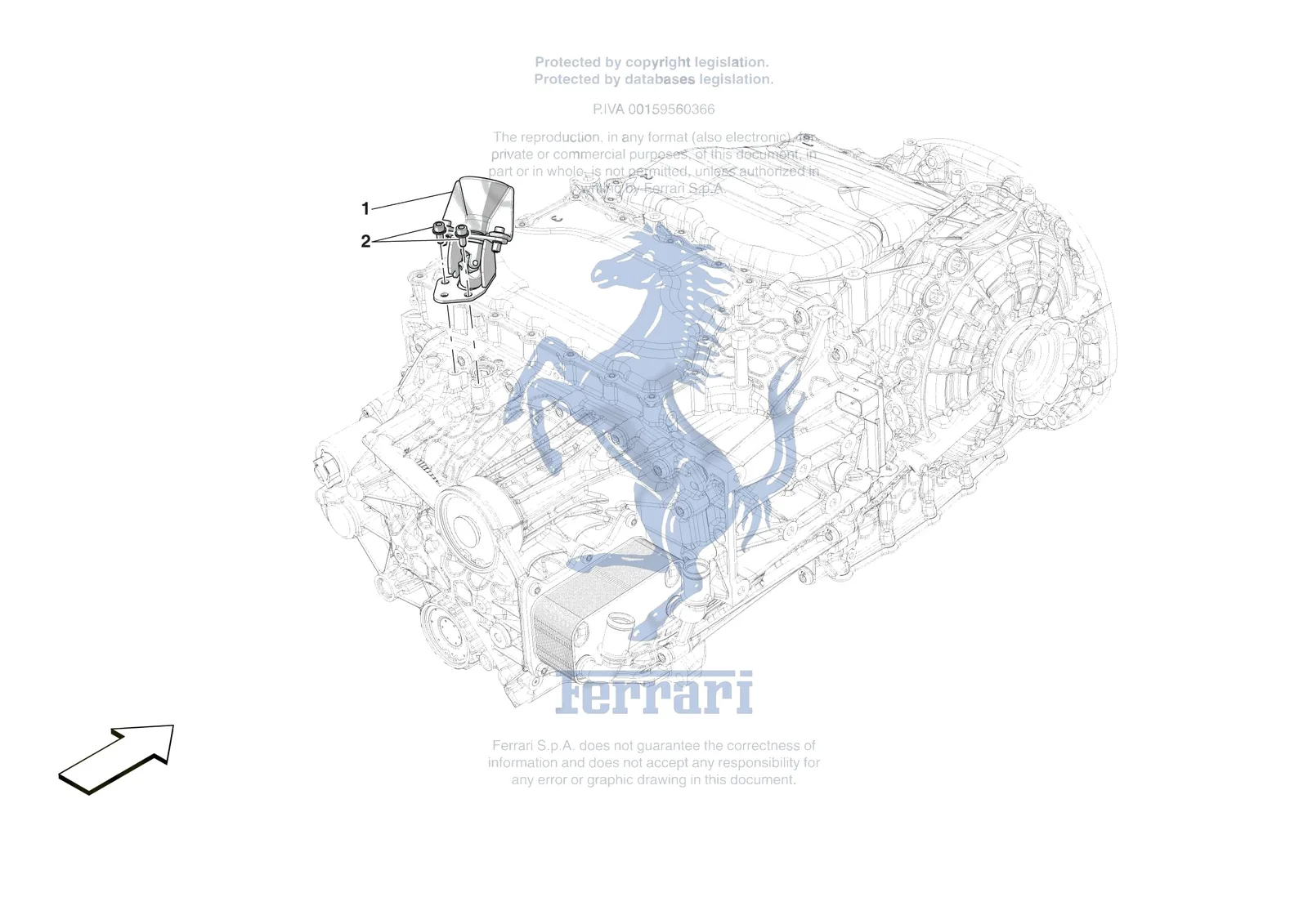 Ferrari SF90 XX Spider [GEARBOX] - C.02 - EXTERNAL GEARBOX CONTROLS exploded diagram