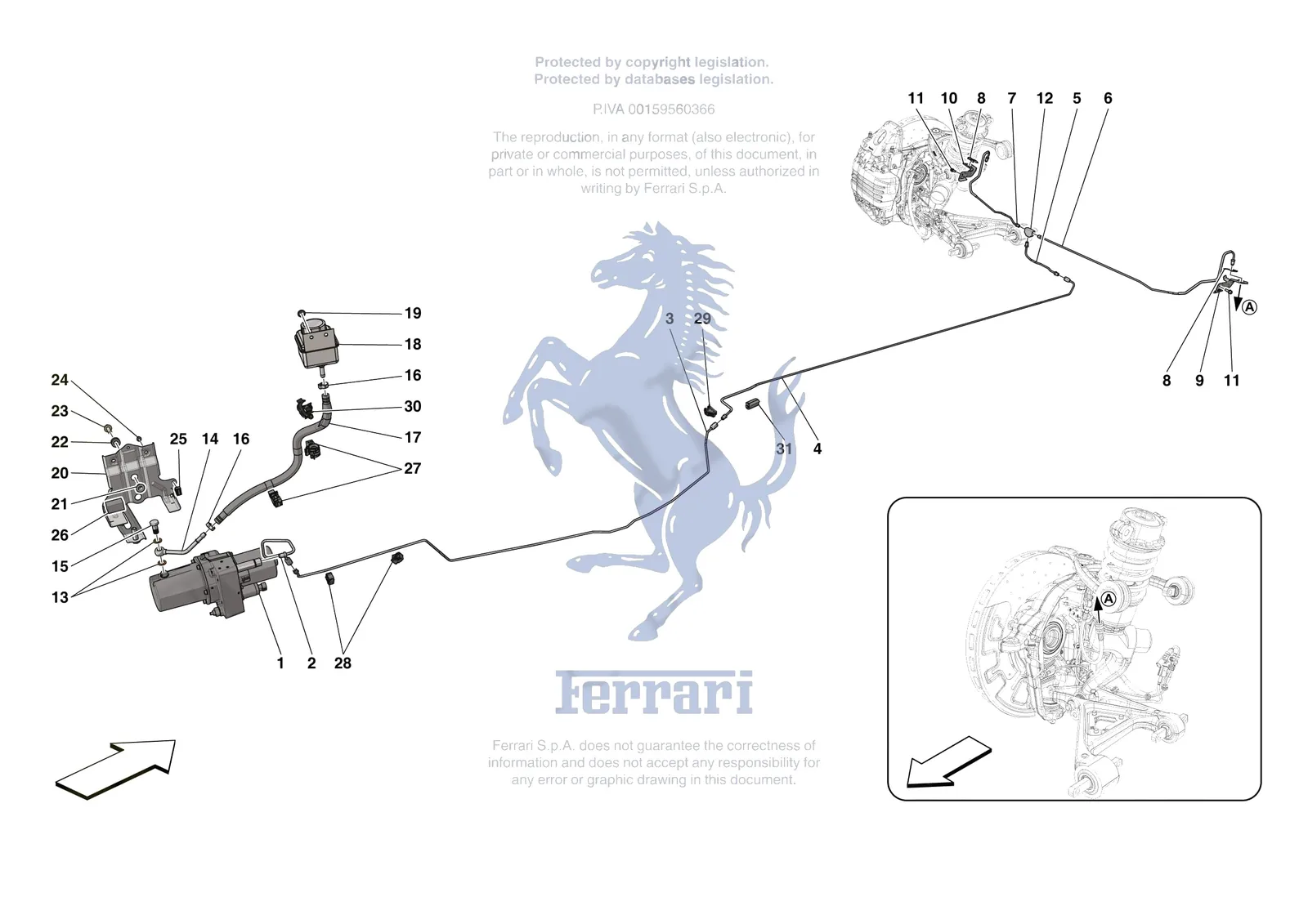 Ferrari SF90 XX Stradale [MECHANICAL SYSTEM] - D.18 - LIFTING THE VEHICLE exploded diagram