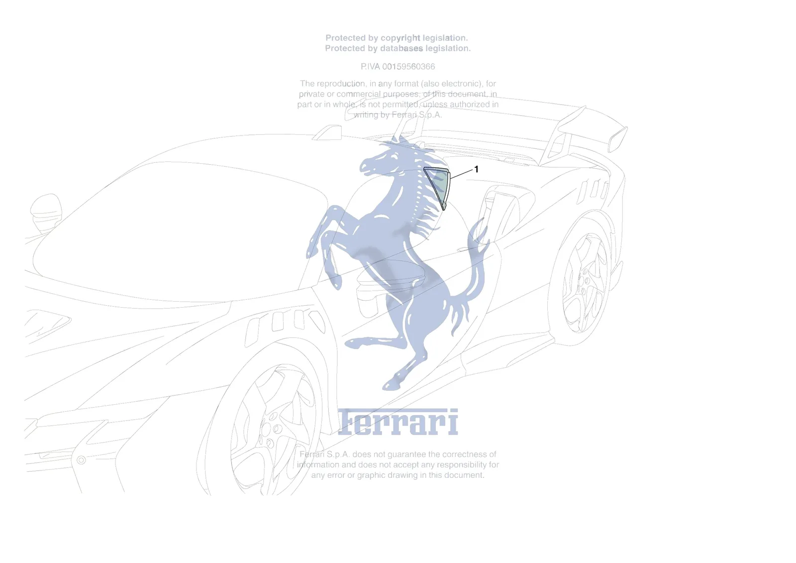 Ferrari SF90 XX Stradale [VEHICLE TRIM] - E.27 - SIDE WINDOWS exploded diagram