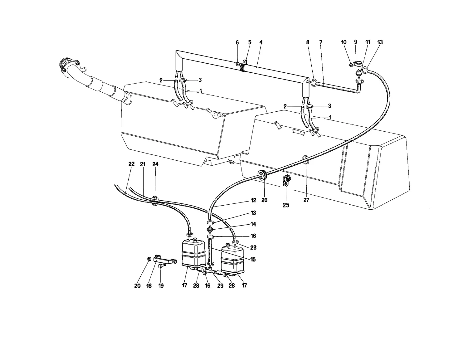 Anti-Evaporative Emission Control System (For U.S. And Sa)
