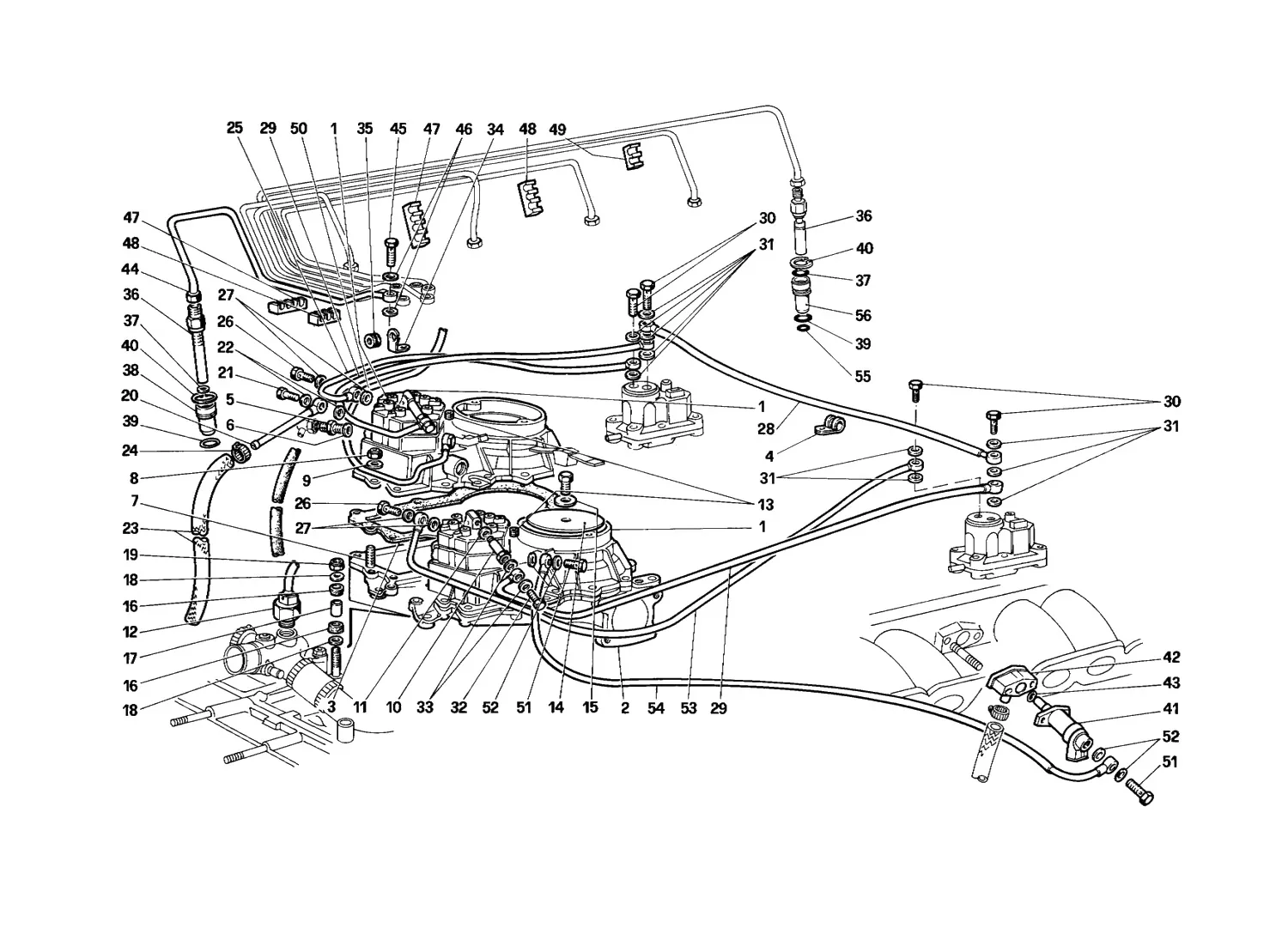 Fuel Distributors Lines (K-Jetronic System)