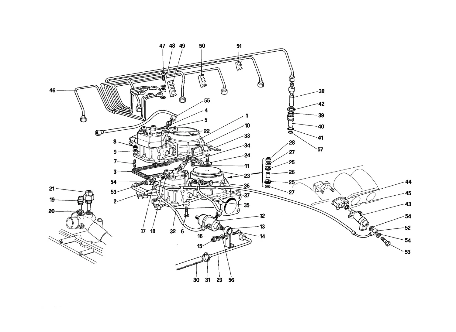 Fuel Distributors Lines (Ke-Jetronic System)