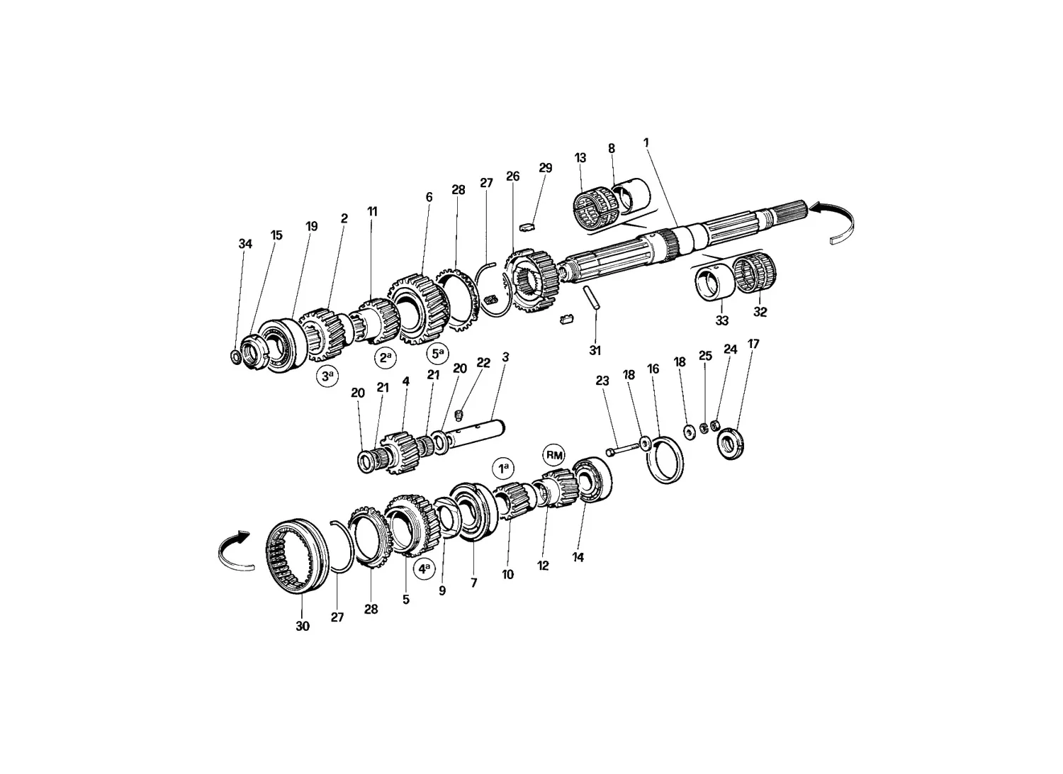 Main Shaft Gears