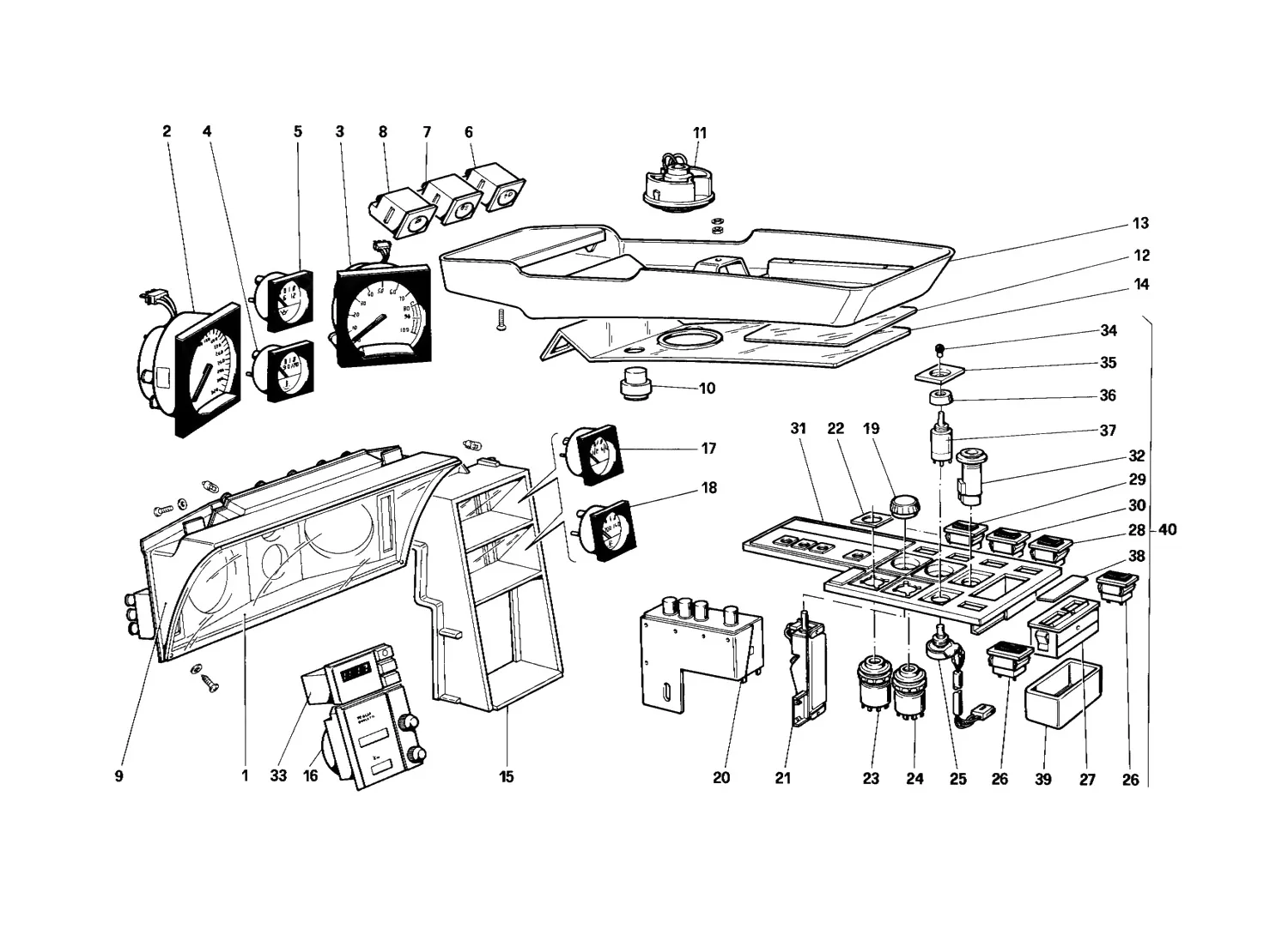 Instruments And Passenger Compartment Accessories (Not For U.S. Version)