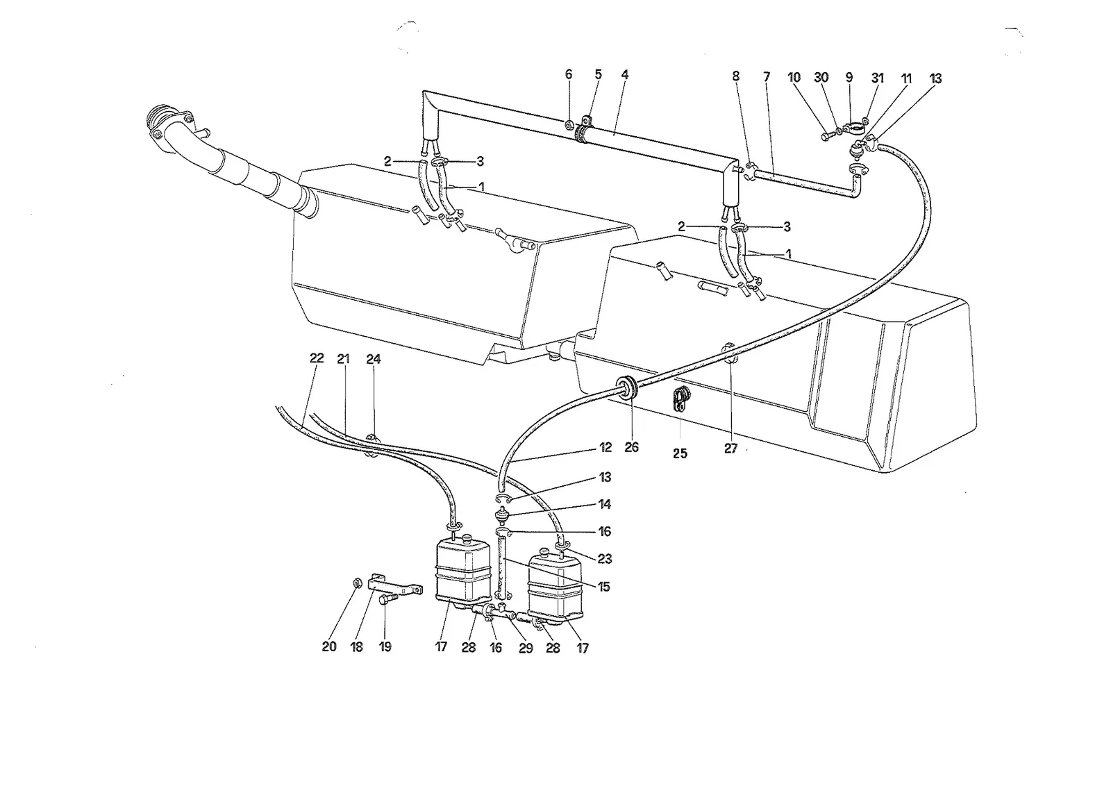Anti-Evaporative Emission Control System (For US & SA) (Jan89)