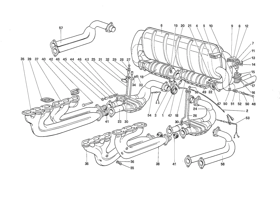 Exhaust System (For U.S. - Sa And Ch87) (Apr89)