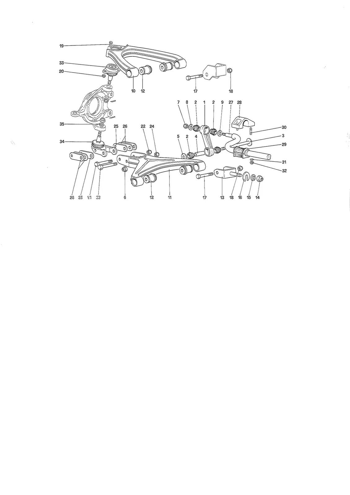 Front Suspension - Wishbones - Starting From Car N 75997 (Apr89)