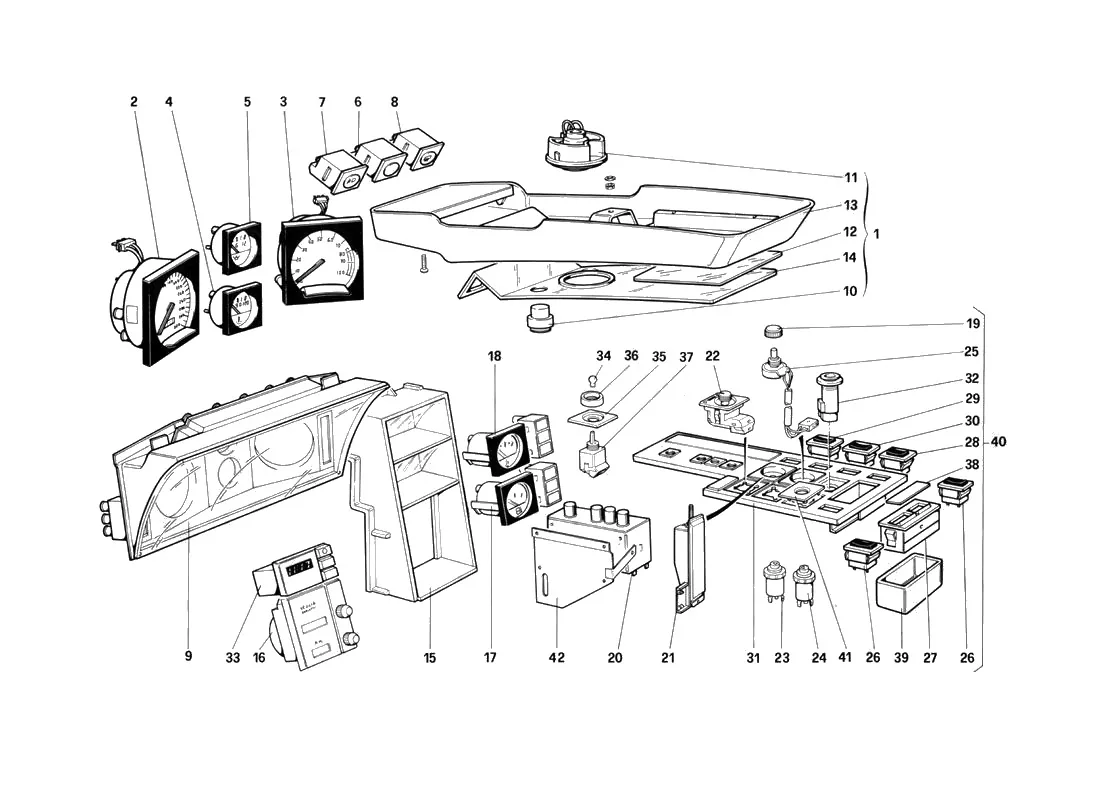 Instruments And Passenger Compartment Accessories (Not for U.S. Version)