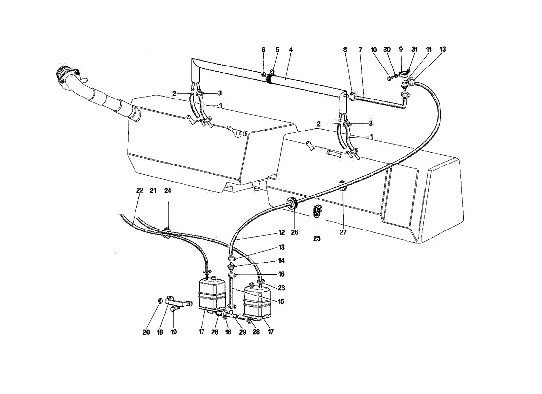 Anti - Evaporative Emissions Control System (For Us - Sa And Ch88)