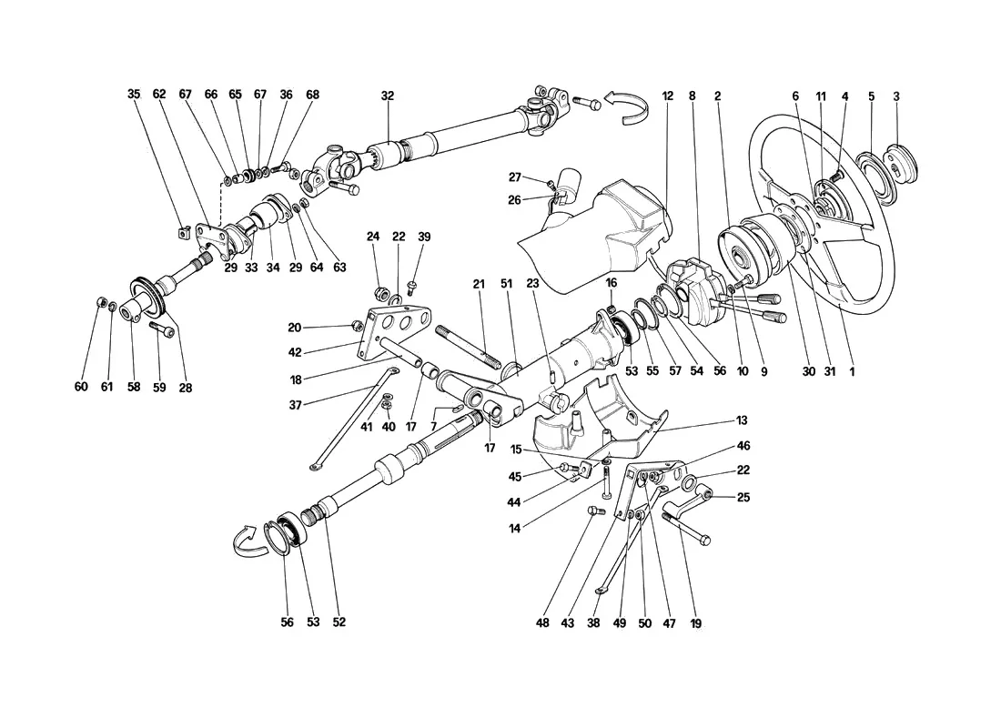 Steering Column (Starting From Car No. 80423)