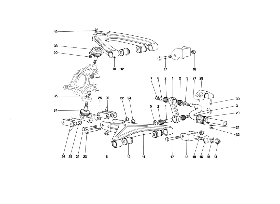 Front Suspension - Wishbones (Starting From Car No. 75997)