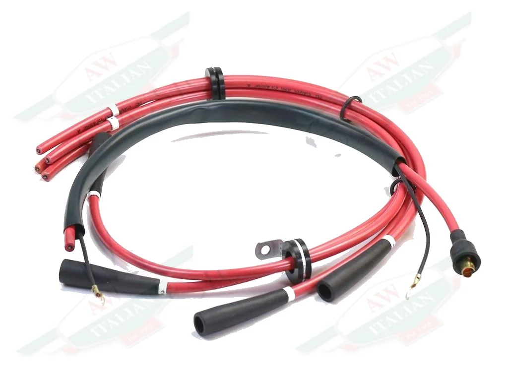 Ferrari Red H.T. Cable Set - Cyl 5 - 8 - Single Bank 2 Dist version - 107364