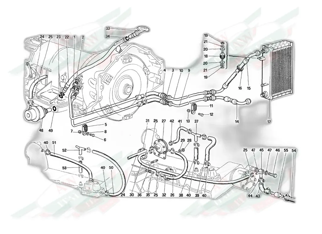 Ferrari Autobox Oil Pipe - 126590