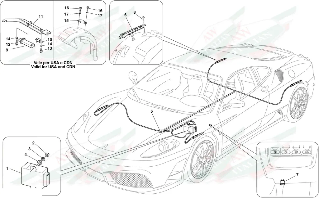 Ferrari Tyre Pressure Control Antenna - 185333