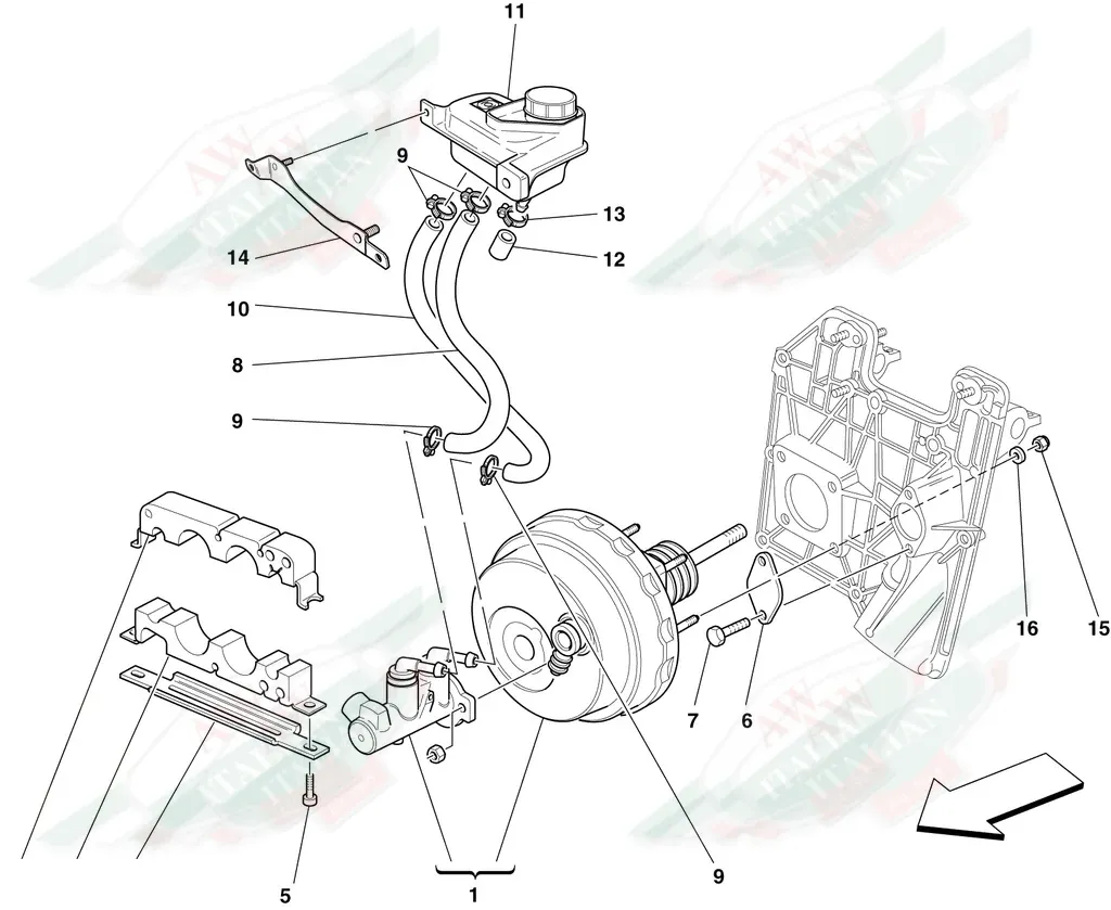 Ferrari Bracket LHD - 195352