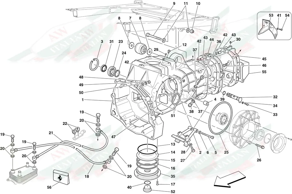 Ferrari Oil Filter Cover - 198596