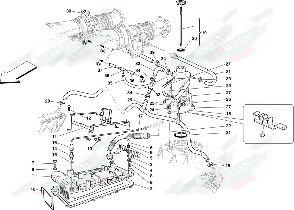Ferrari LH Pipe - 205125