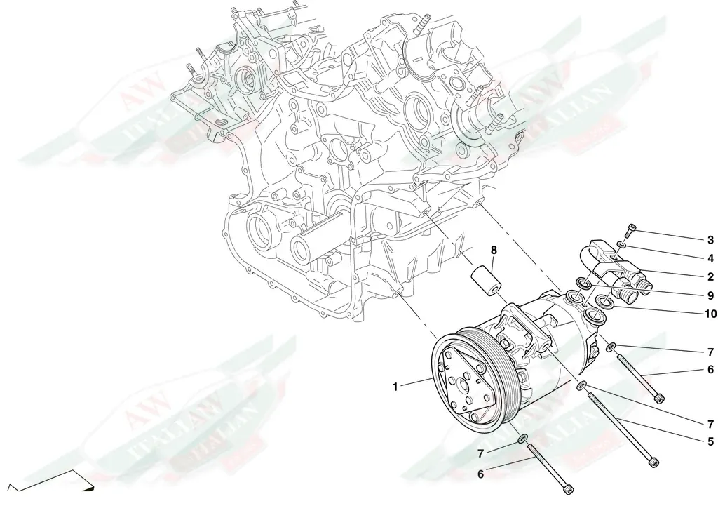Ferrari AC System Compressor - 210984