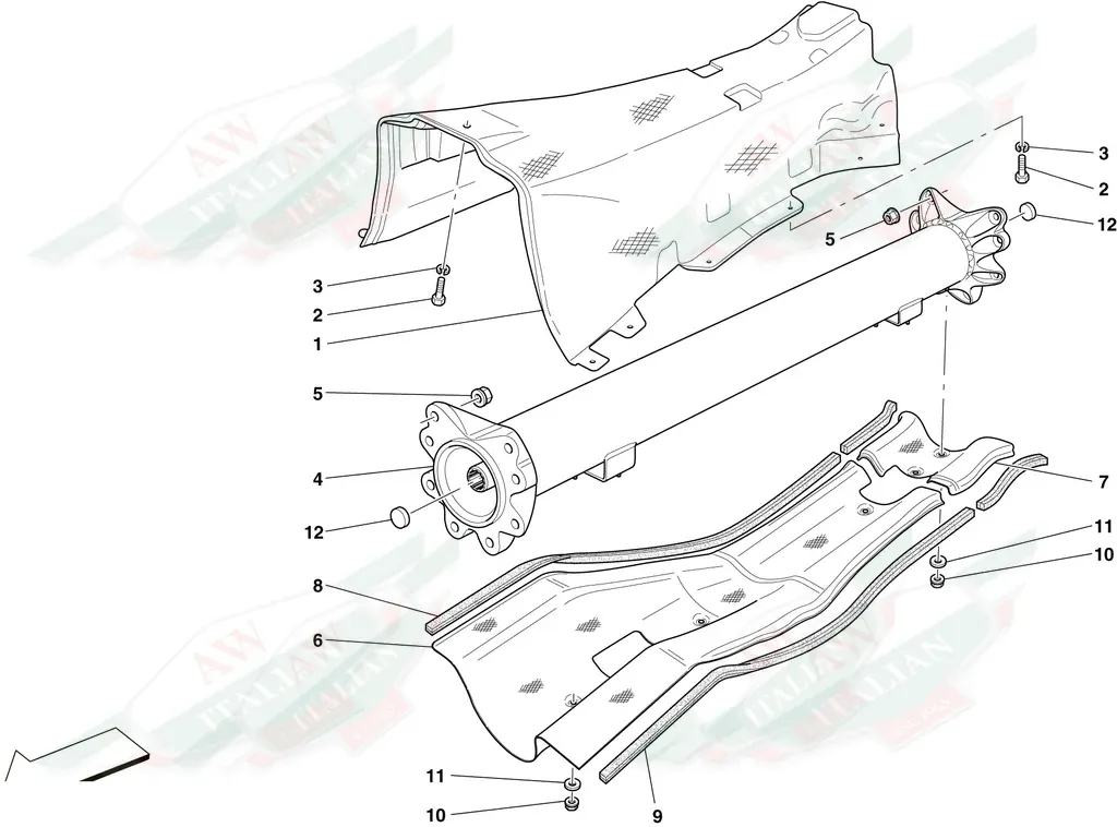 Ferrari Engine Gearbox Connector Pipe - 218757