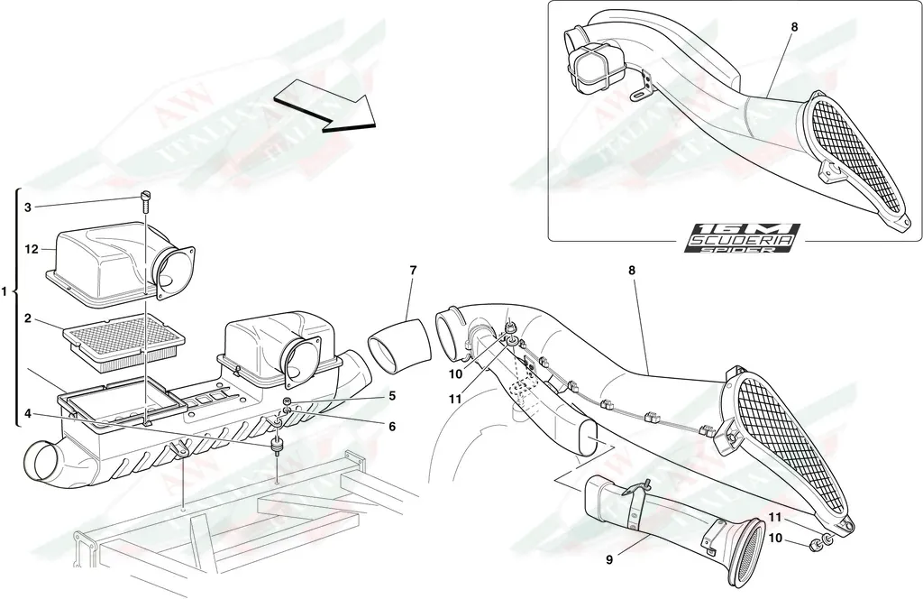 Ferrari LH Resonator Pipe - 229578