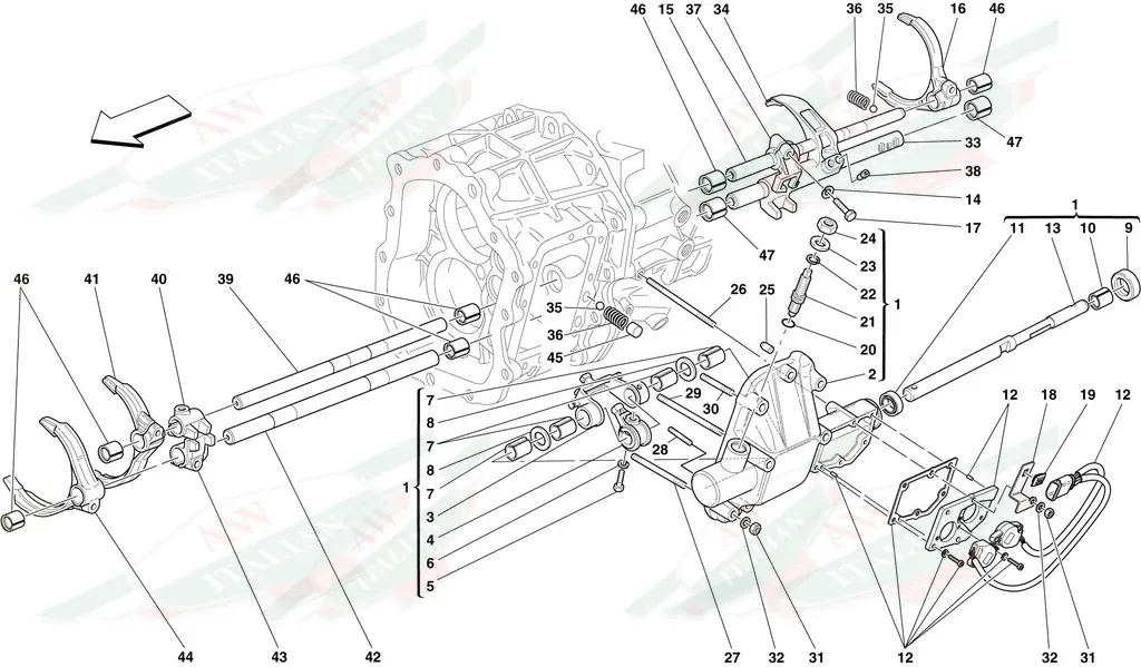 Ferrari Gear Lever Cover - 231040