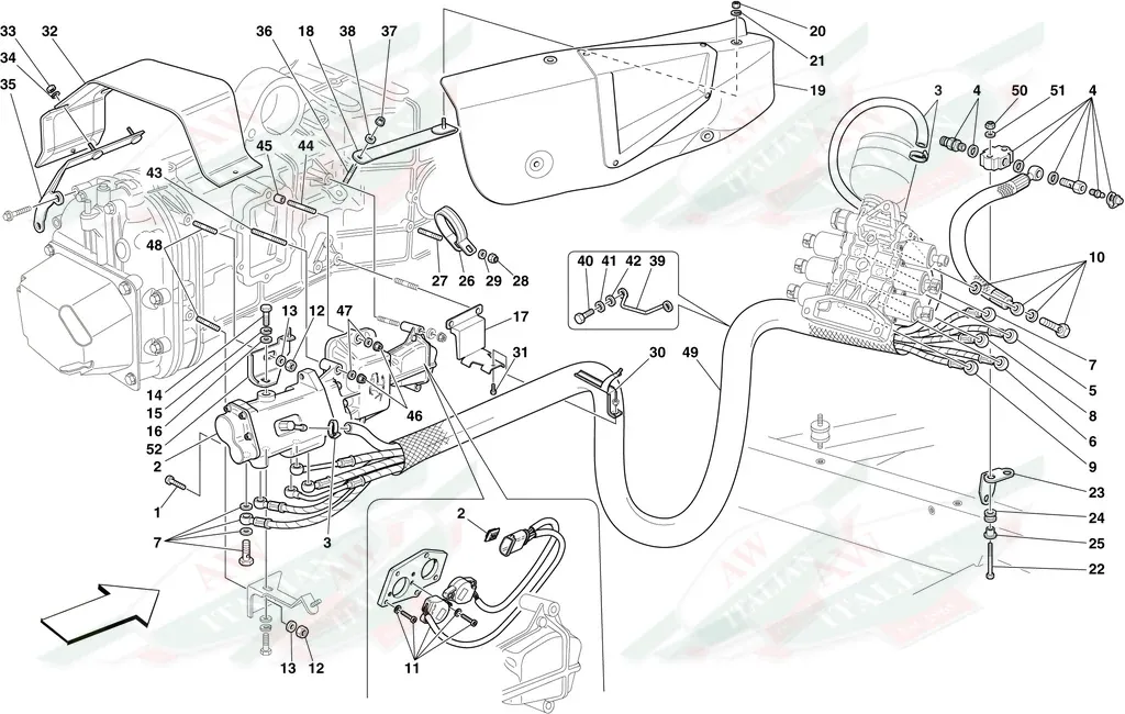 Ferrari Hydraulic Pipe Ev2 - 232408