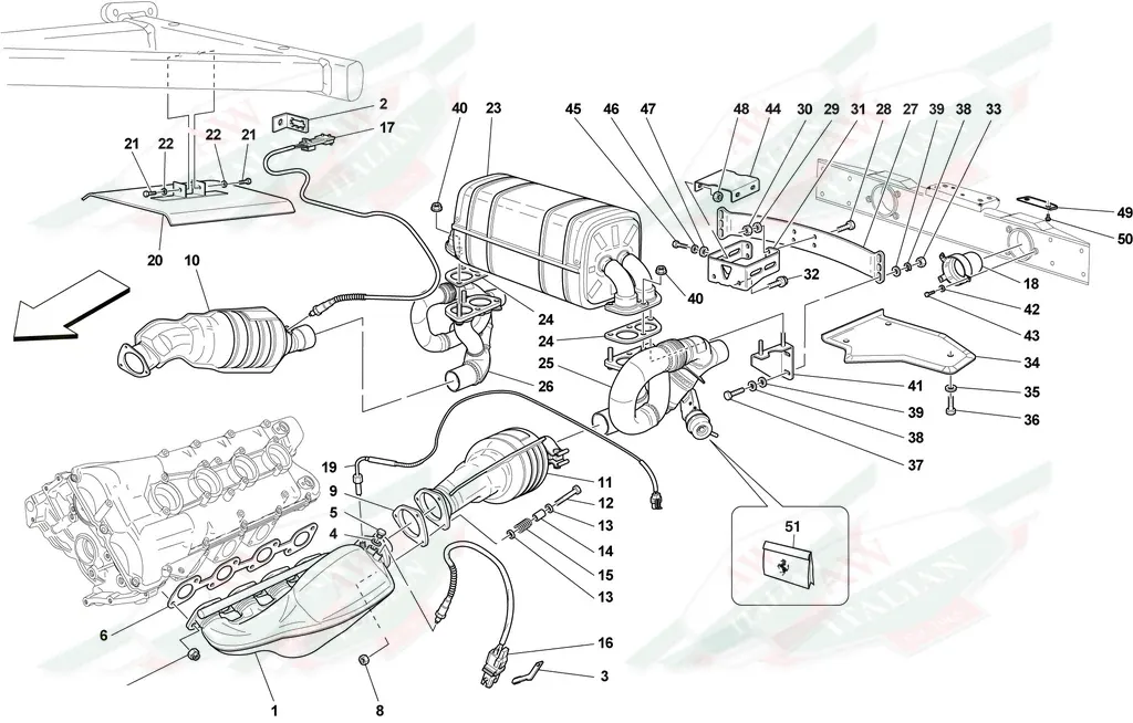 Ferrari LH Rear Shield - 238811