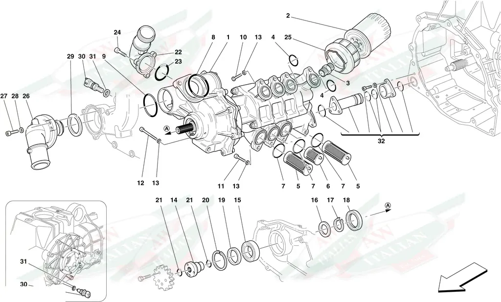 Ferrari Pump H2O Complete - 241609