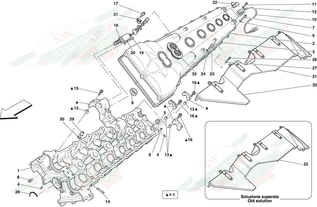 Ferrari LH Cylinder Head - 258742