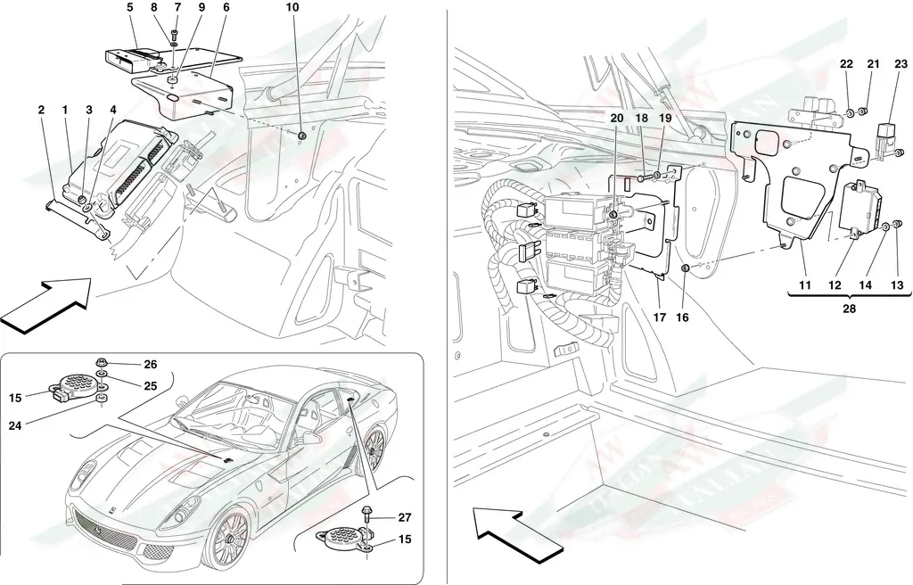 Ferrari Parking Sensor Node NSP4/8CA - 264654