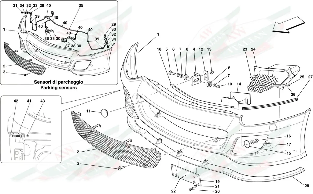 Ferrari Bumper Cable - 269242