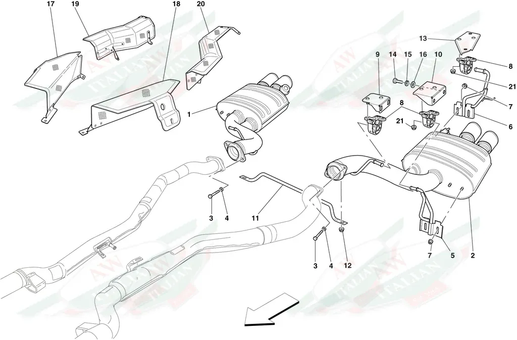 Ferrari LH Rear Shield - 279271
