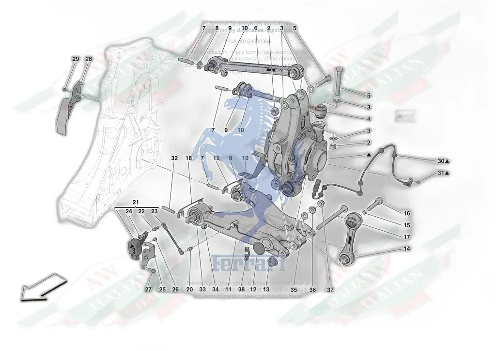 Ferrari Distanziale Regolaz. Camber - 333344