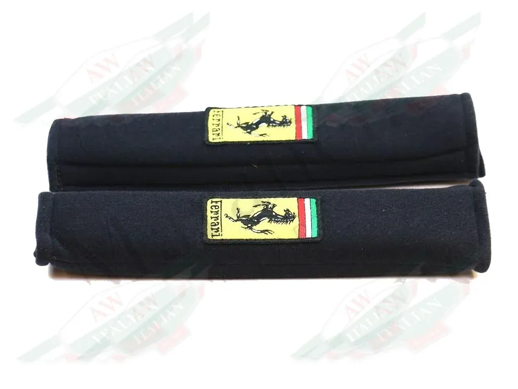Ferrari Padded Black Covers For Seat Belts - 65876000