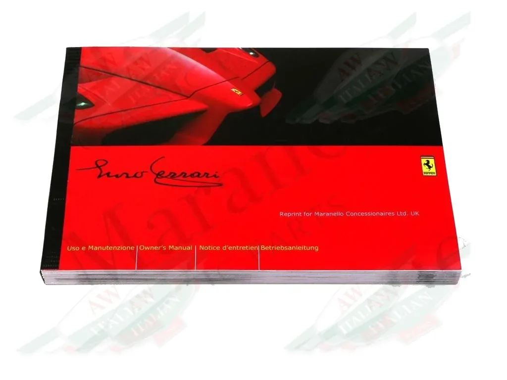 Ferrari Enzo Ferrari Owners Manual - 67631800