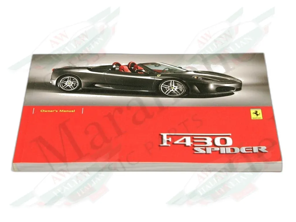 Ferrari F430 Spider Use And Maintenance Manual - 69192400
