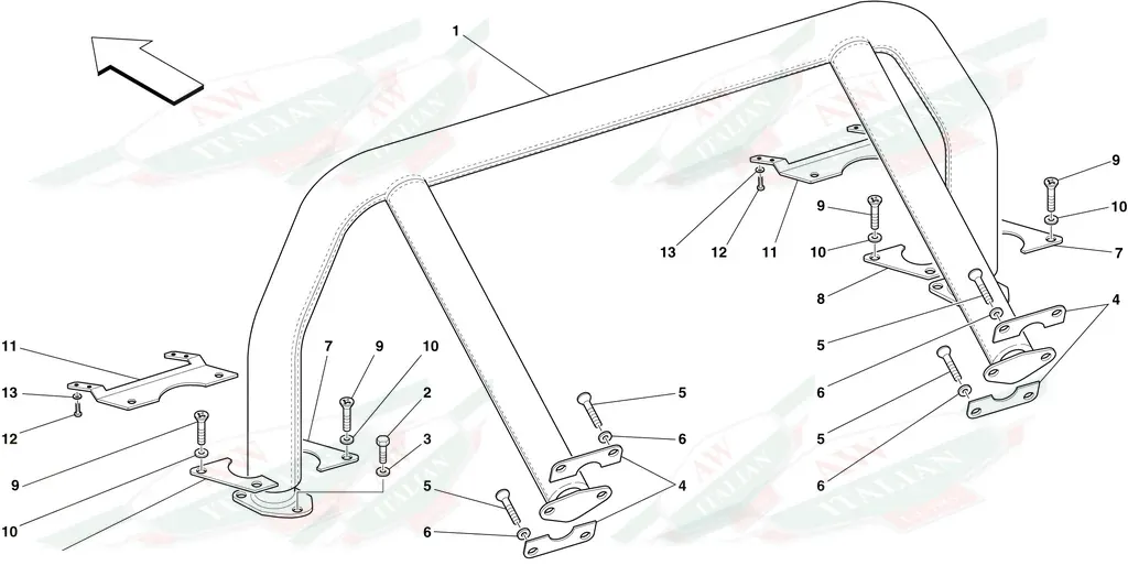 Ferrari Front Support Panel - 69251000