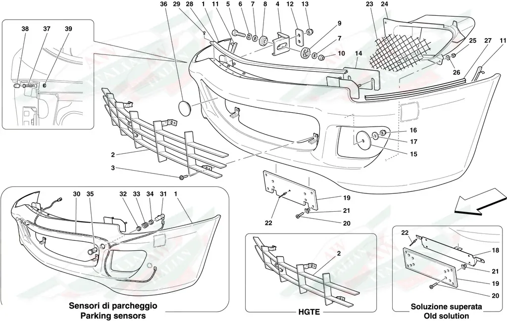 Ferrari Front Bumper - 69899110