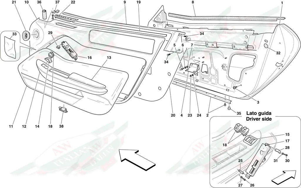 Ferrari LH Water Protection Canvas - 69968400