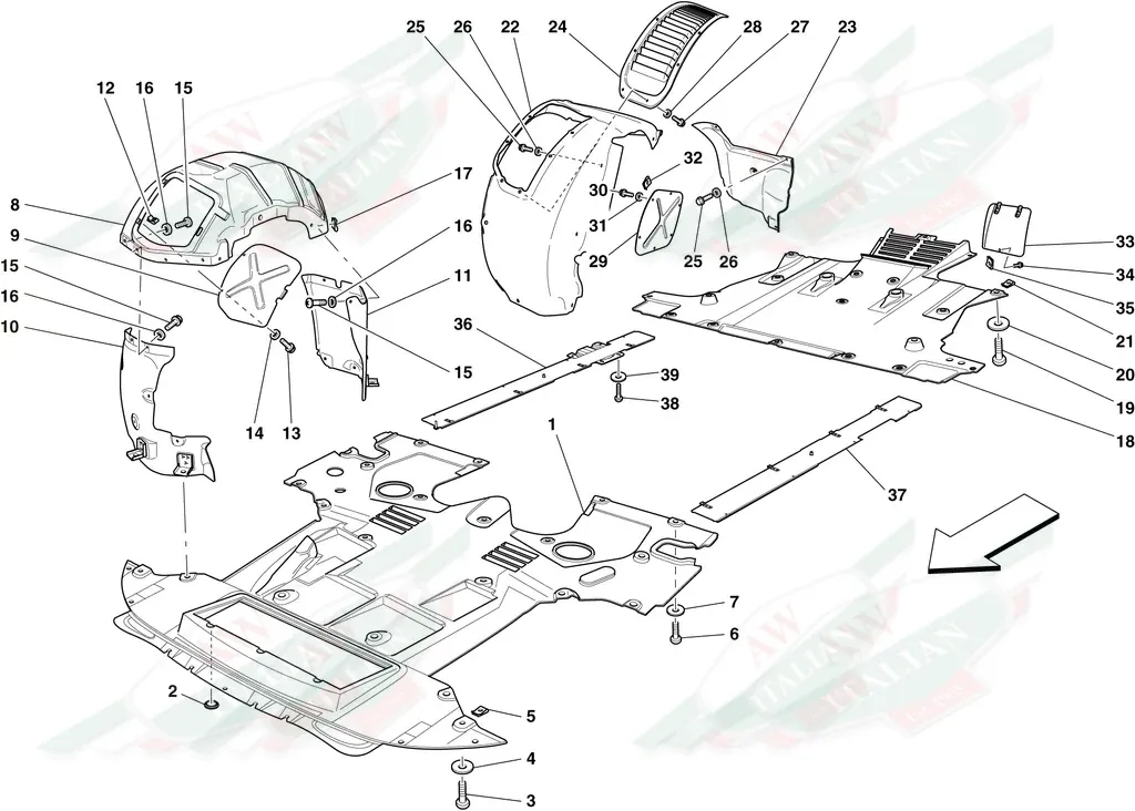 Ferrari RH Front Guard - 80200900