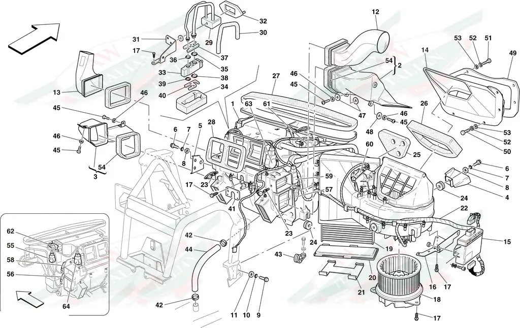 Ferrari Evaporator Unit Complete RHD - 81717500
