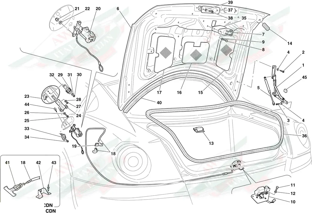 Ferrari Gas Strut - 82863300