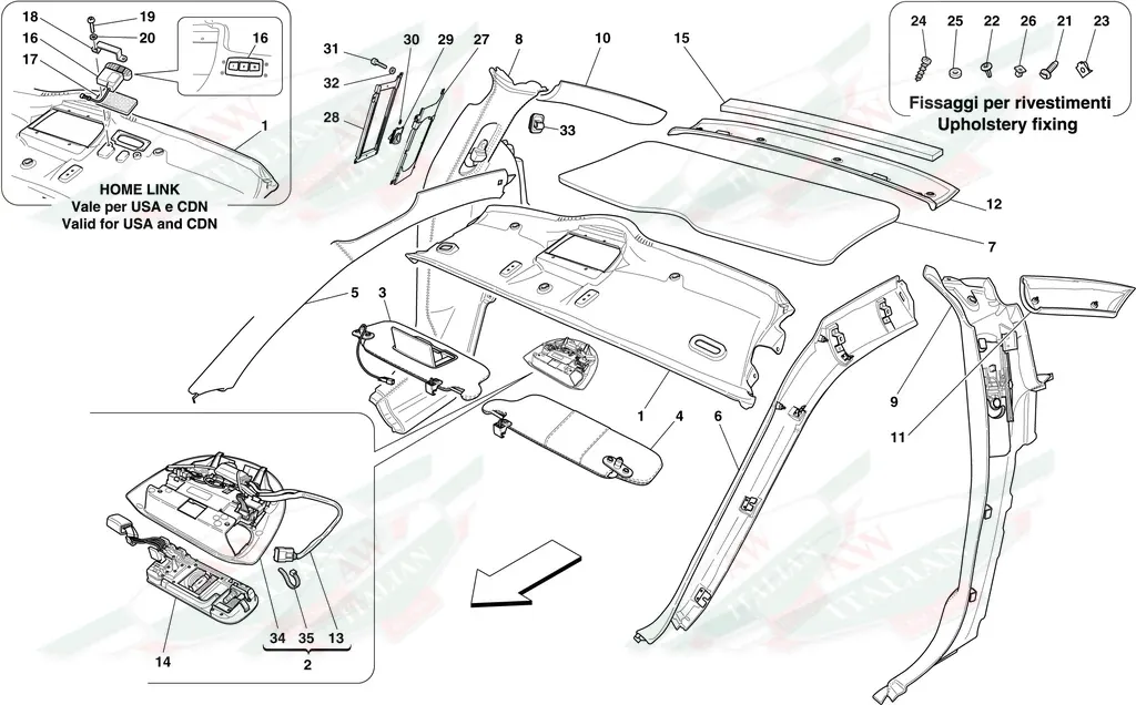 Ferrari Crossmember Trim - 83256200