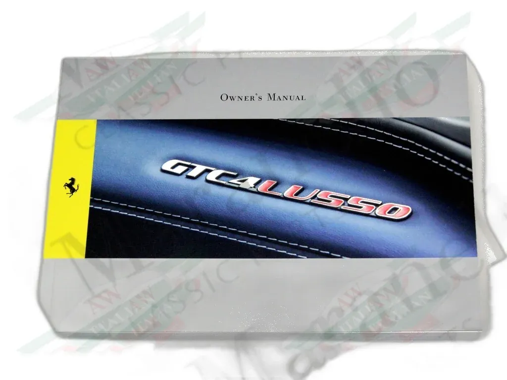 Ferrari Owners Manual GTC4 Lusso - English - 88788800