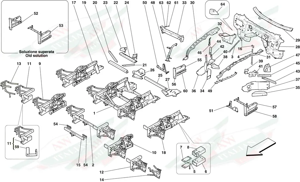 Ferrari Lower Pin - 985208233