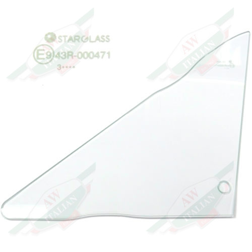 Ferrari 246GT Quarter Light Glass LHS with window catch hole - 24605080