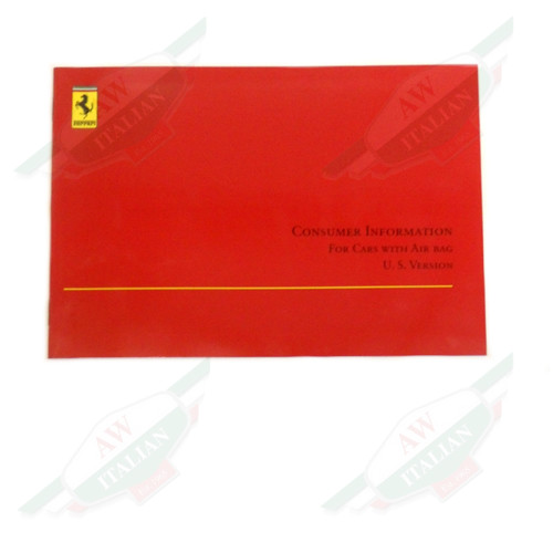 Ferrari Airbag Consumer Information - 67631600