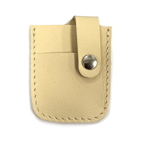 Ferrari Key Fob Leather Pouch, Cream - 70007228