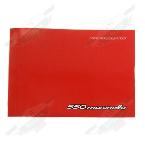 Ferrari 550 Maranello Consumer Information - 95990307